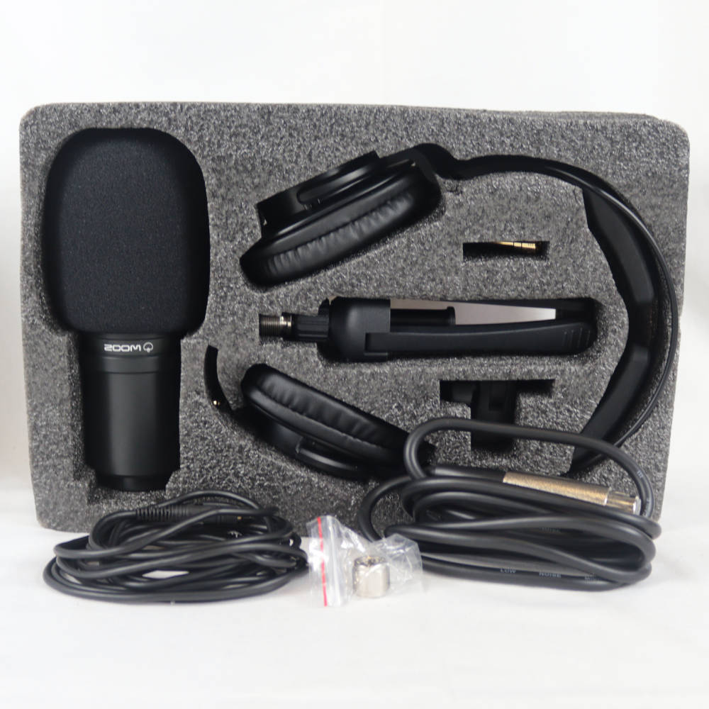 【中古】 マイク ヘッドホン セット ZOOM ZDM-1PMP PODCAST MIC PAC ポッドキャスト用 マイク ヘッドフォン パック 付属品画像