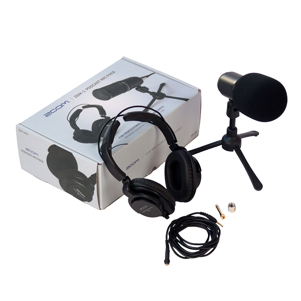 【中古】 マイク ヘッドホン セット ZOOM ZDM-1PMP PODCAST MIC PAC ポッドキャスト用 マイク ヘッドフォン パック