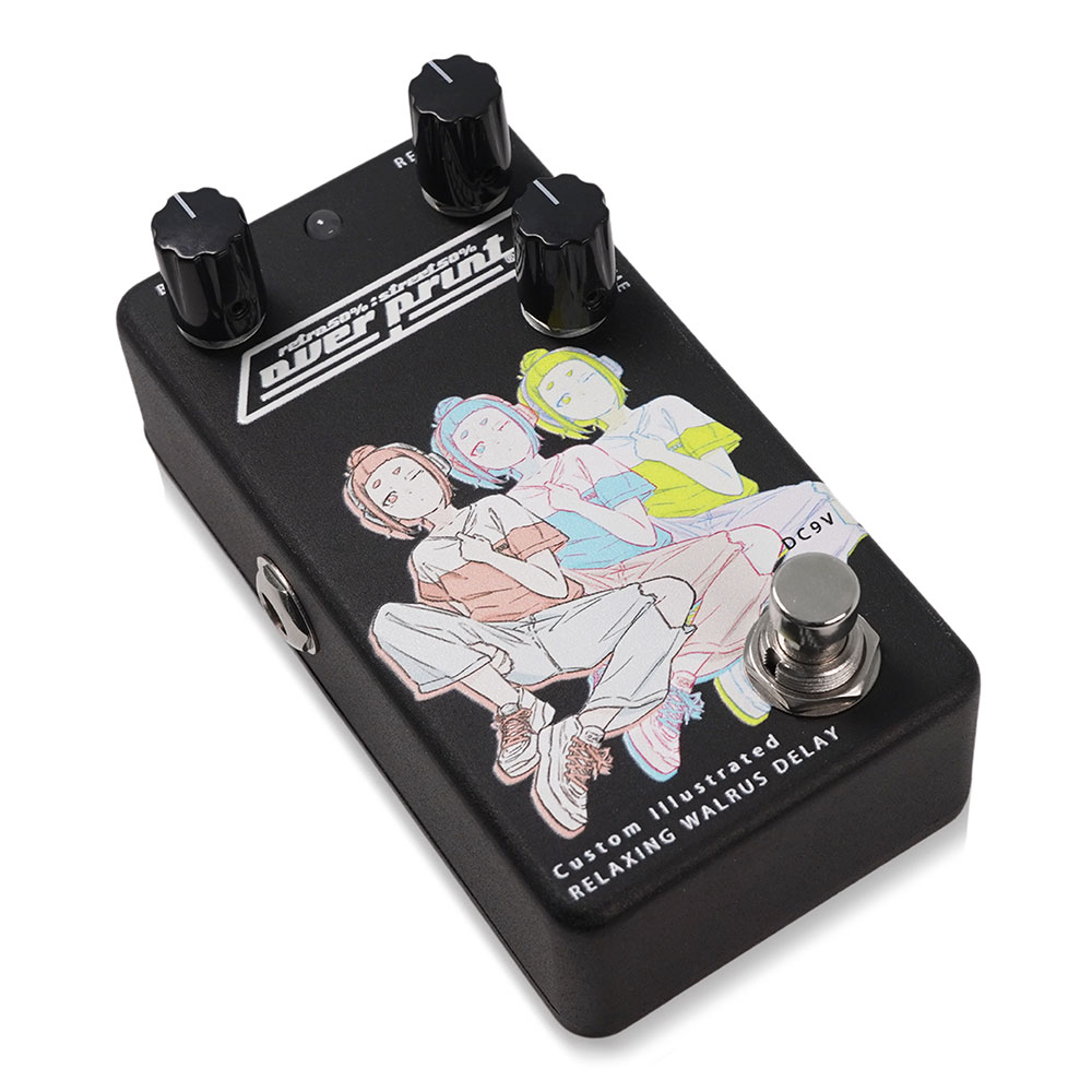 Animals Pedal アニマルズペダル Custom Illustrated over print まもる RW DELAY #01 ディレイ ギターエフェクター 全体