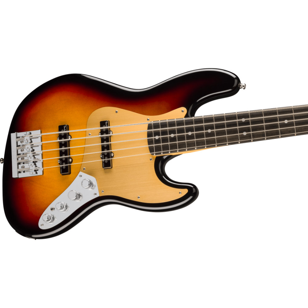 Fender フェンダー American Ultra II Jazz Bass V EB Ultraburst 5弦エレキベース ジャズベース ボディ斜めアングル画像