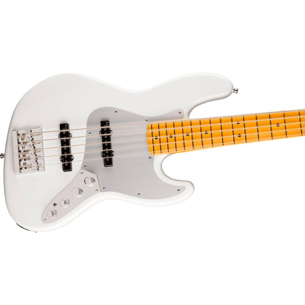 Fender フェンダー American Ultra II Jazz Bass V MN Avalanche 5弦エレキベース ジャズベース ボディ斜めアングル画像