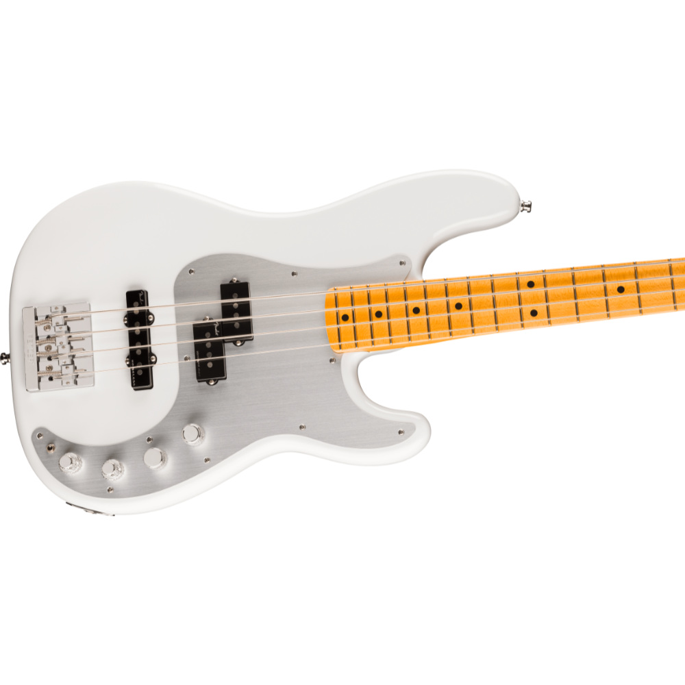 Fender フェンダー American Ultra II Precision Bass MN Avalanche エレキベース プレシジョンベース ボディ斜めアングル画像