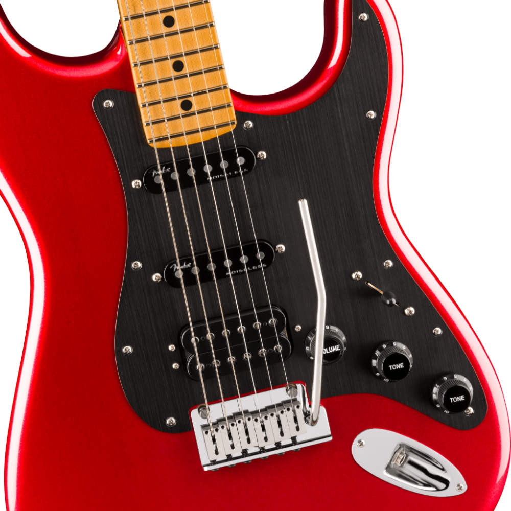 Fender フェンダー American Ultra II Stratocaster HSS MN Sinister Red エレキギター ストラトキャスター ボディアップ画像