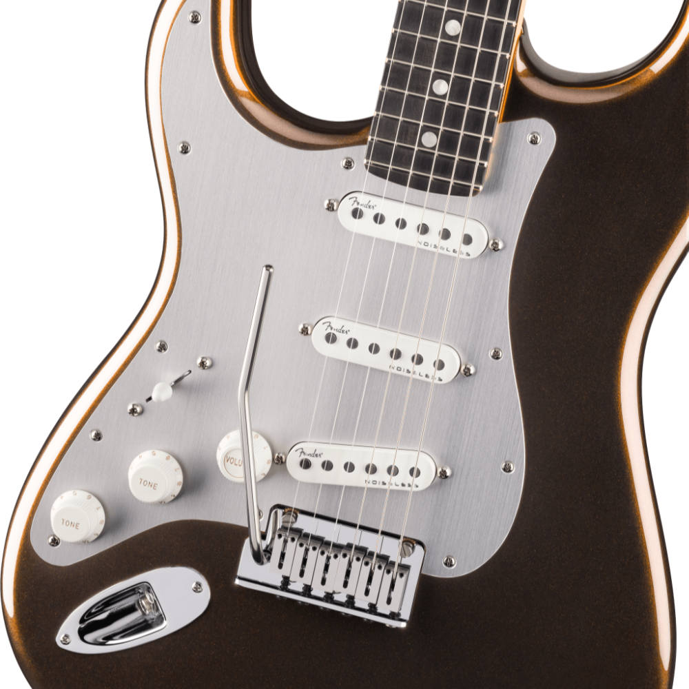 Fender フェンダー American Ultra II Stratocaster Left-Hand EB Texas Tea レフティ エレキギター ストラトキャスター ボディアップ画像