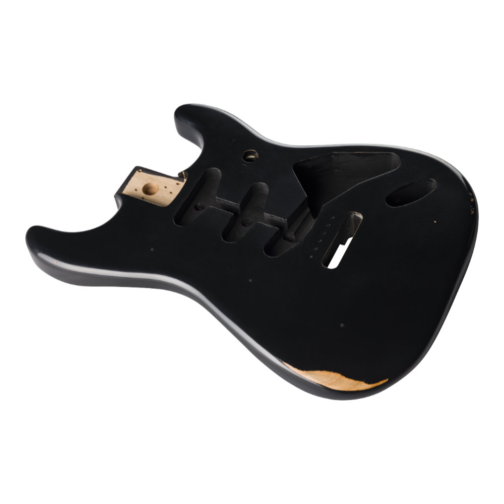 Fender フェンダー Road Worn 50’s Stratocaster SSS Alder Body Black ストラトキャスター ボディ サイド