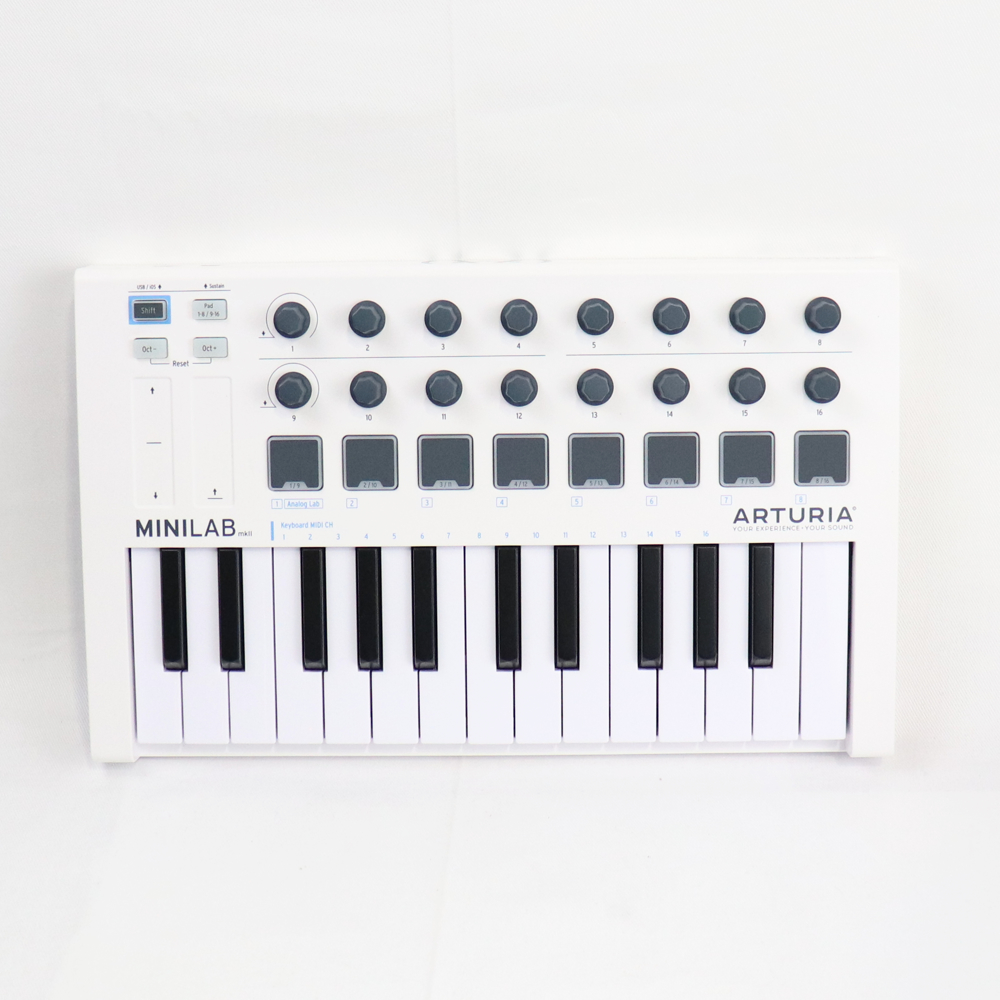 【中古】 USBコントローラー ARTURIA MiniLab mkII 正面画像