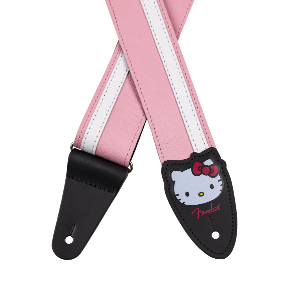 Fender フェンダー Fender x Hello Kitty Leather Strap Pink レザーエンド