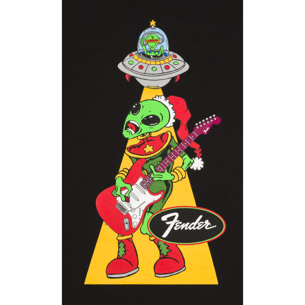 Fender フェンダー Fender Ugly Christmas Tee Alien Blk L Tシャツ フェンダー