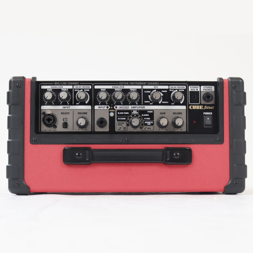 中古】 ギターアンプ ローランド ROLAND CUBE Street RED 乾電池駆動パフォーマンス用ステレオアンプ ギターアンプ([USED]  ステレオ仕様のパフォーマンス用アンプ) | web総合楽器店 chuya-online.com