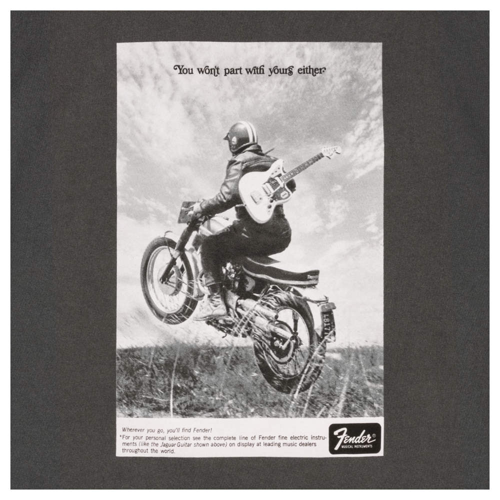 Fender フェンダー Vintage Ad Biker Tee Graphite XLサイズ Tシャツ 半袖 デザイン詳細