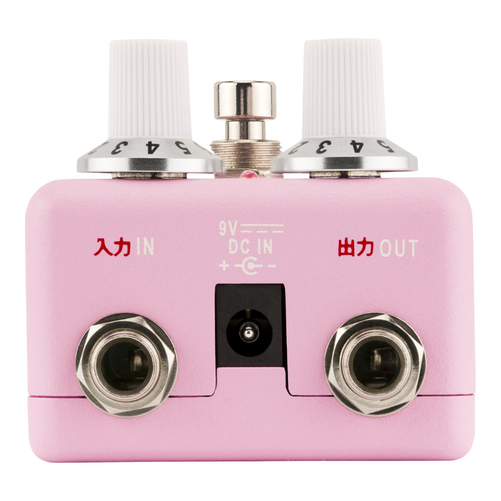 Fender フェンダー HELLO KITTY FUZZ ファズ ギターエフェクター in/out側サイド