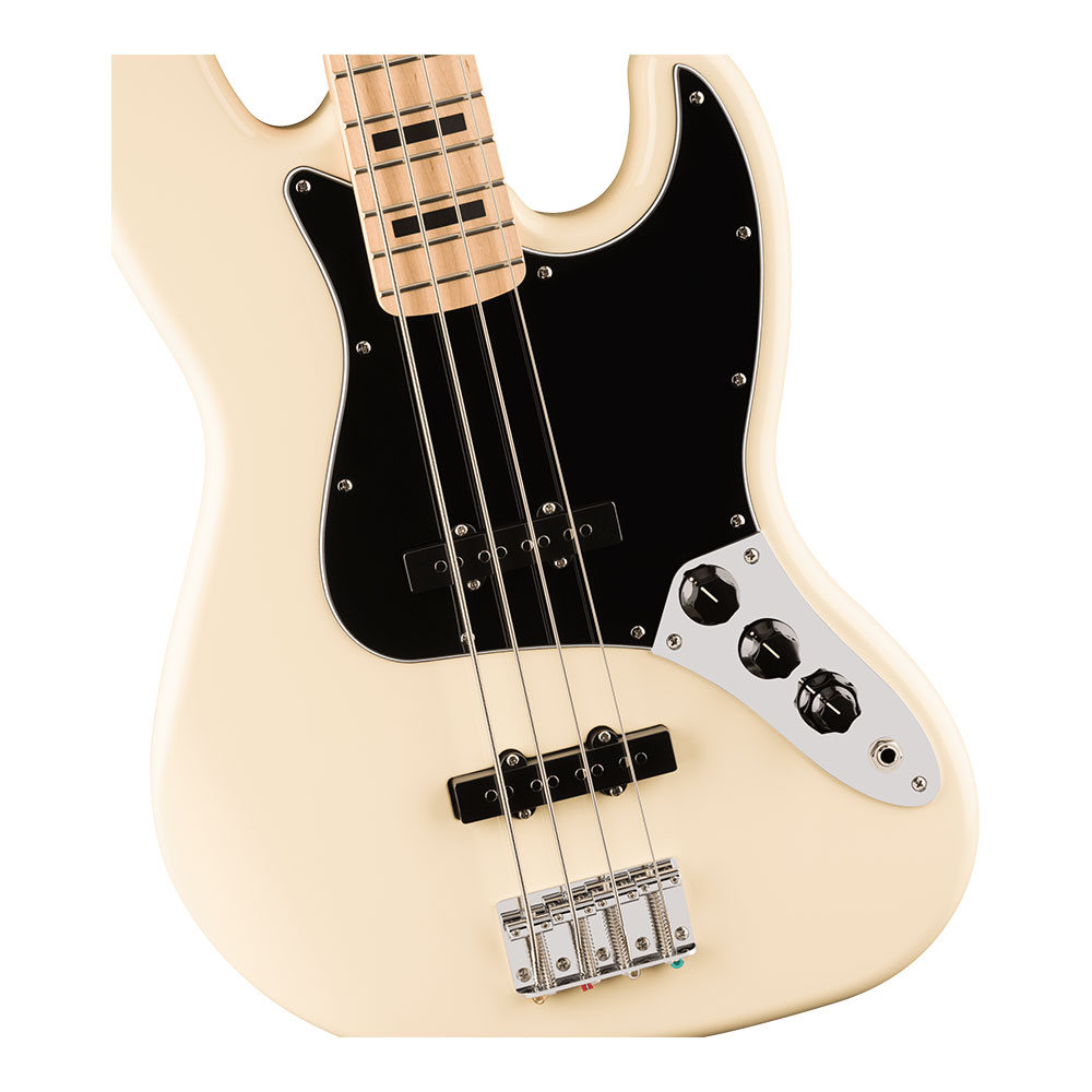 Squier スクワイヤー スクワイア Affinity Series Active Jazz Bass MN Olympic White エレキベース ジャズベース ボディ