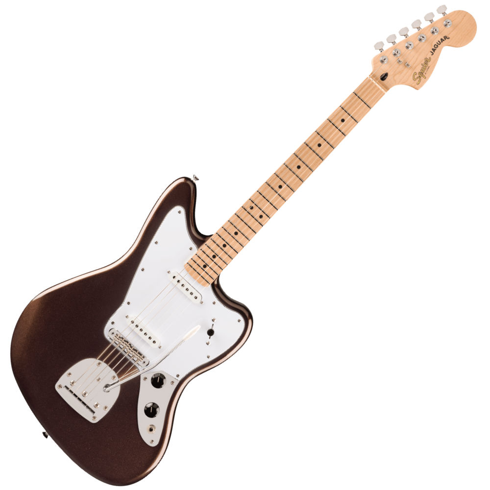 Squier スクワイヤー スクワイア Affinity Series Jaguar Maple Fingerboard White Pickguard Mystic Metallic Brown エレキギター