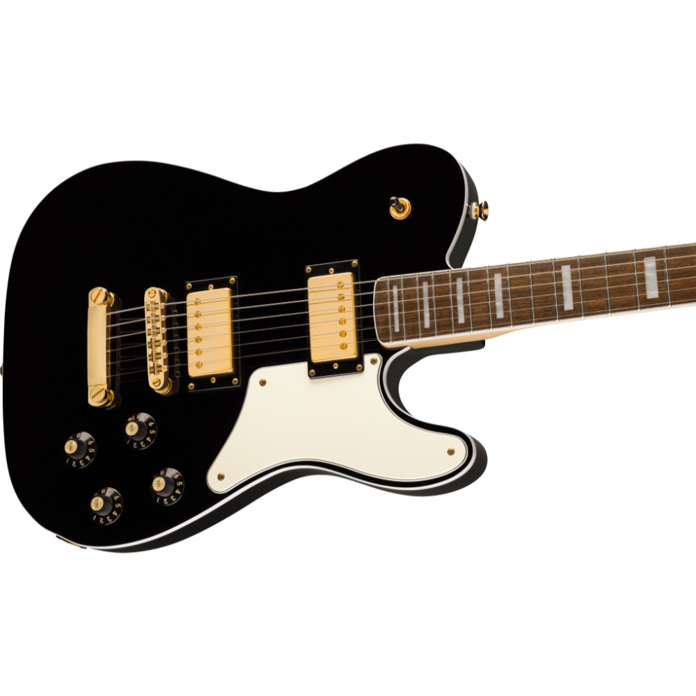 Squier スクワイヤー スクワイア Limited Edition Paranormal Troublemaker Telecaster Deluxe BLK エレキギター テレキャスター ボディ斜めアングル画像