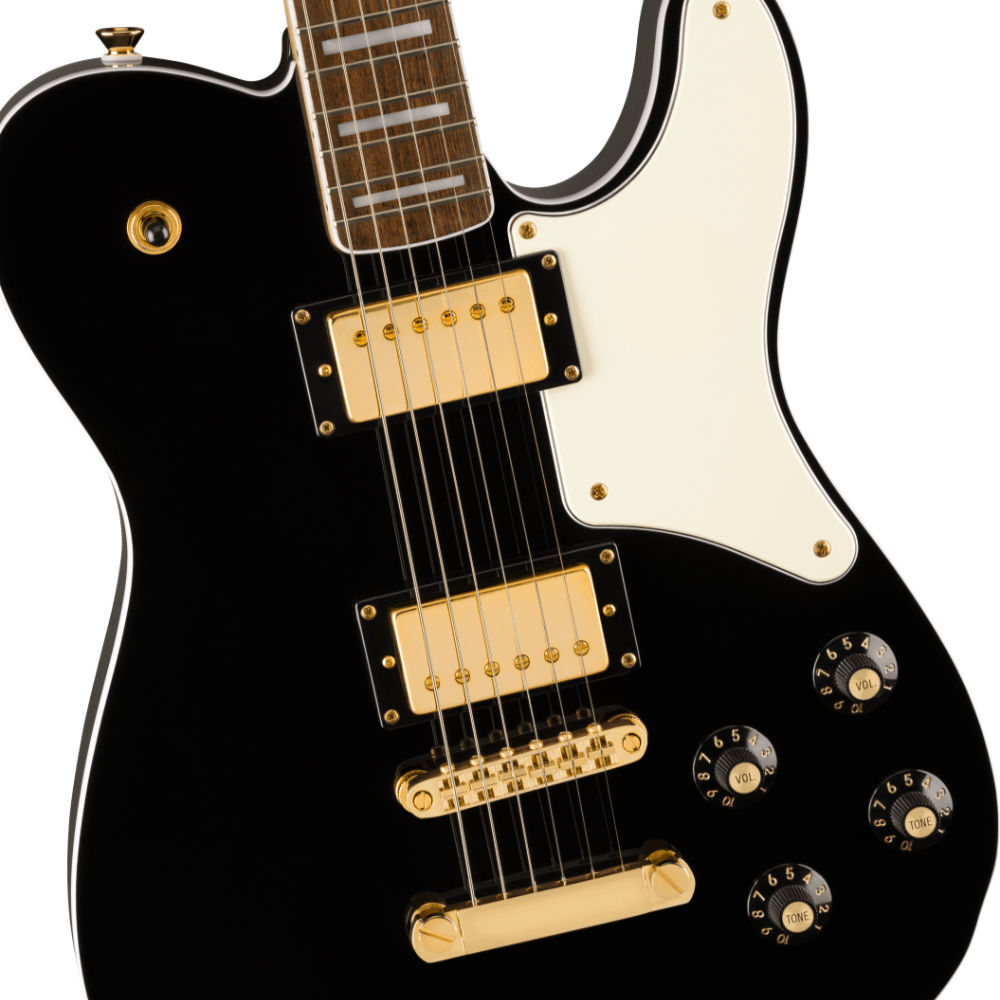 Squier スクワイヤー スクワイア Limited Edition Paranormal Troublemaker Telecaster Deluxe BLK エレキギター テレキャスター ボディアップ画像