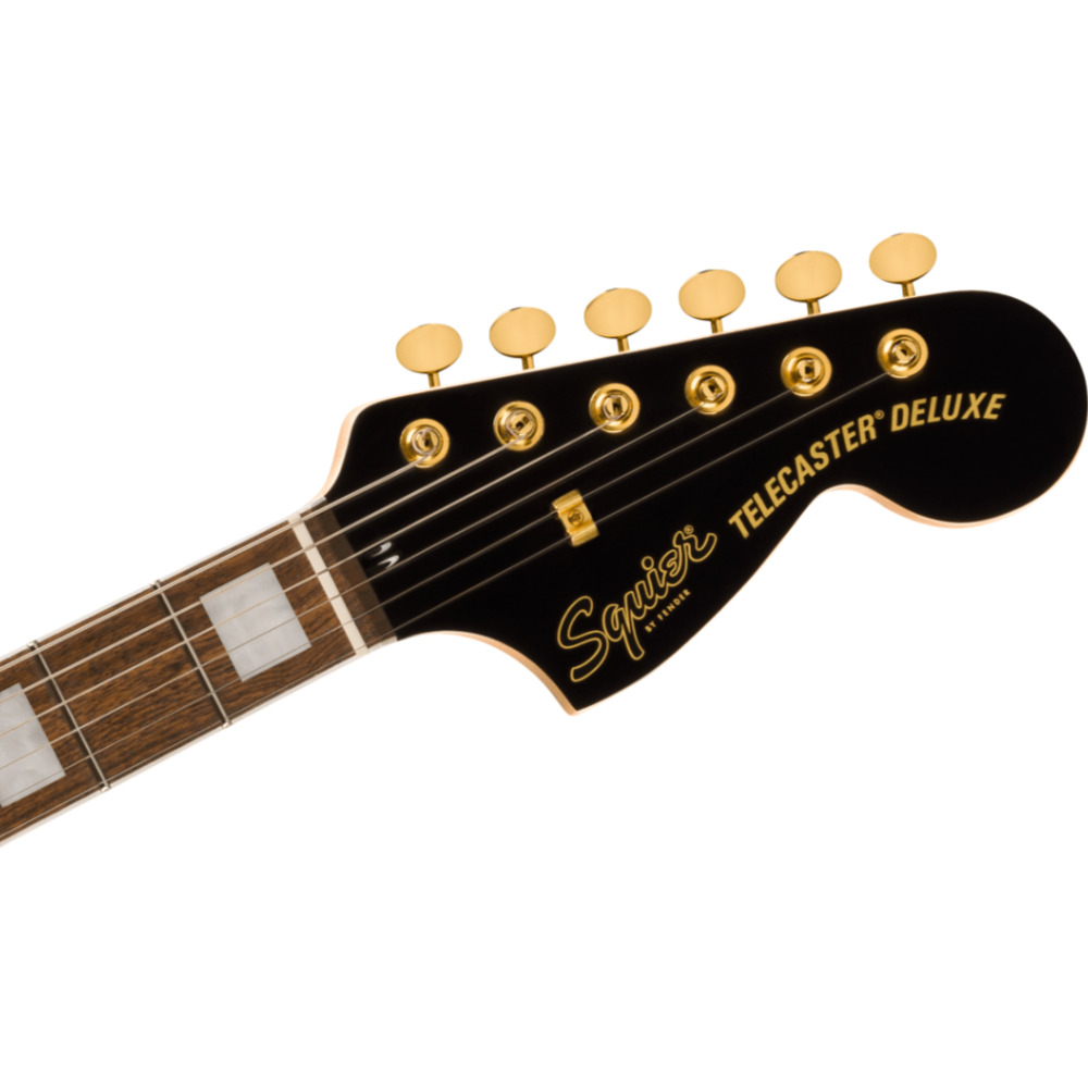 Squier スクワイヤー スクワイア Limited Edition Paranormal Troublemaker Telecaster Deluxe BLK エレキギター テレキャスター ヘッド画像