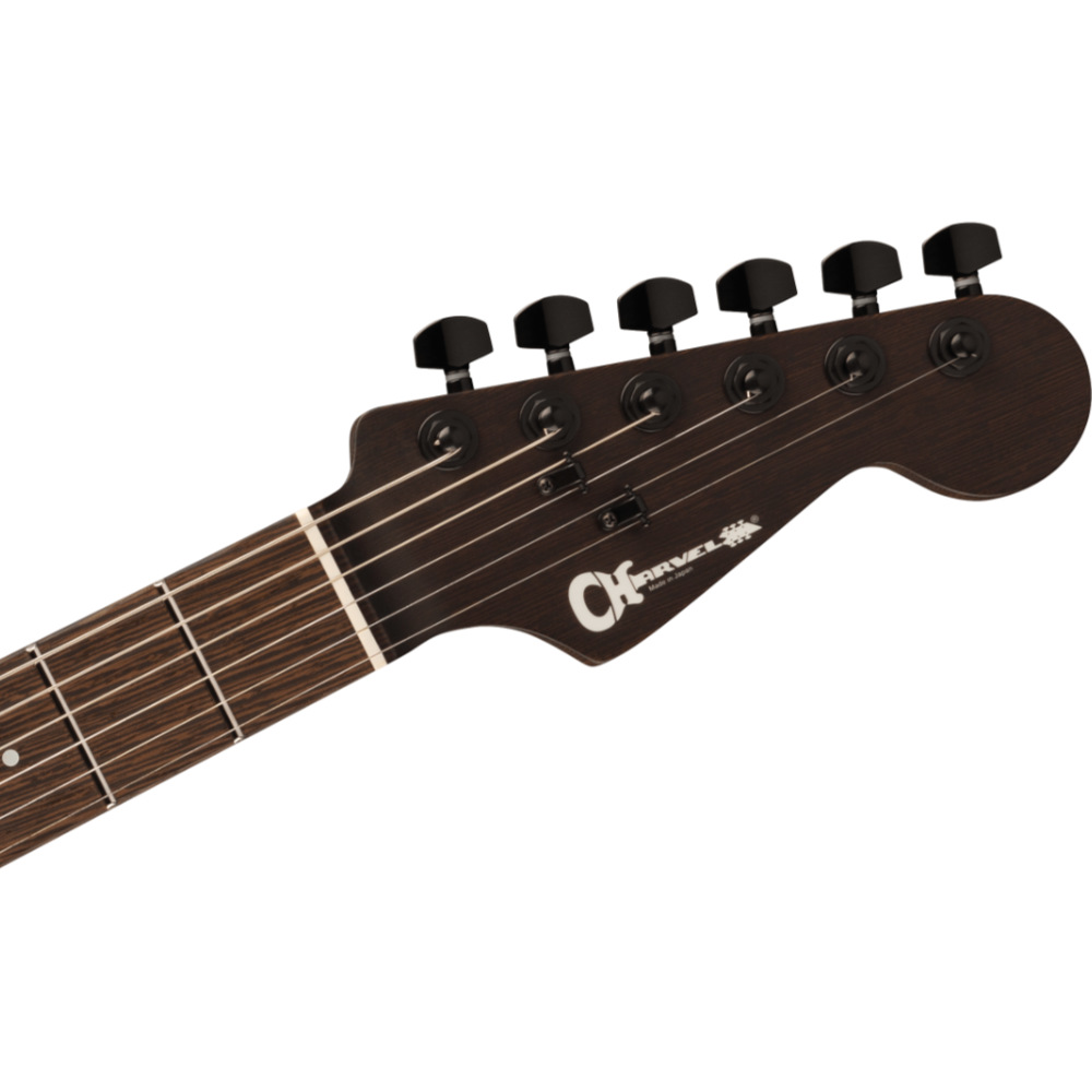 Charvel シャーベル MJ DK24 HSH 2PT W Mahogany Black JP エレキギター ヘッド画像