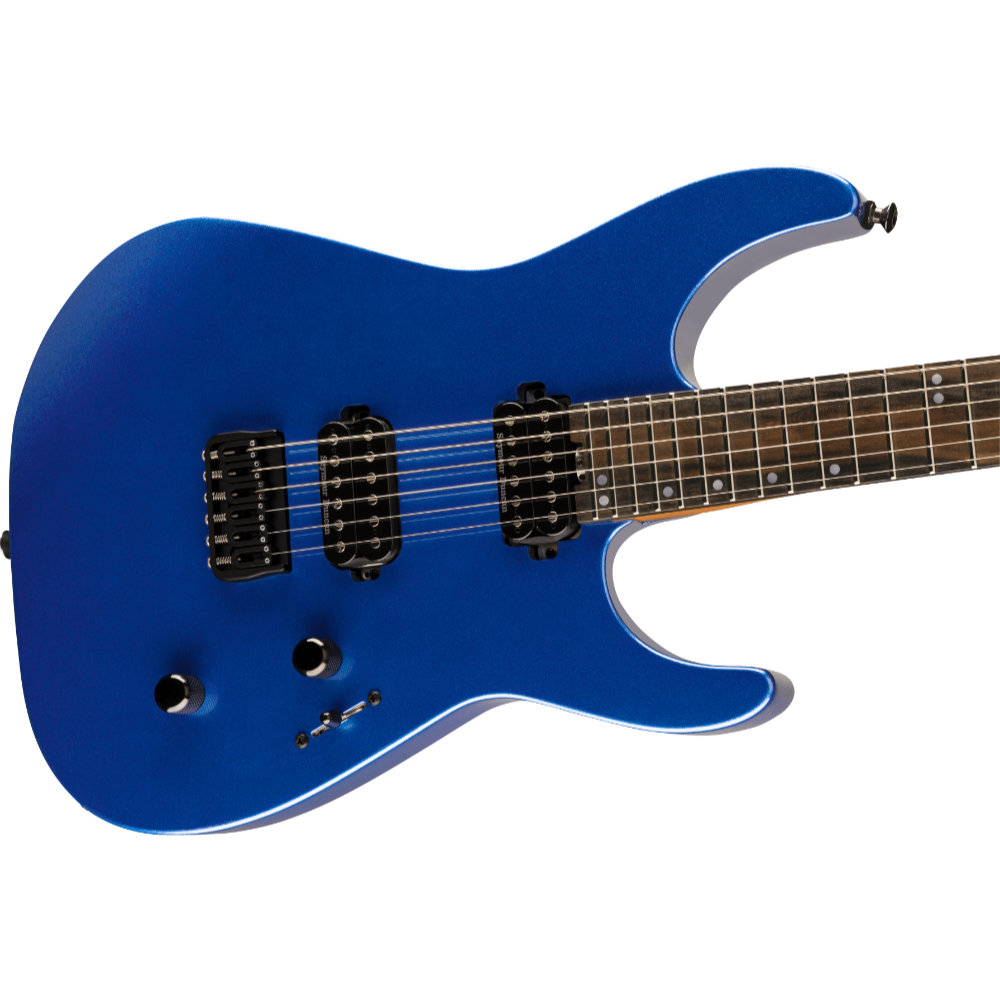 Jackson ジャクソン American Series Virtuoso HT Mystic Blue エレキギター ボディ斜めアングル画像