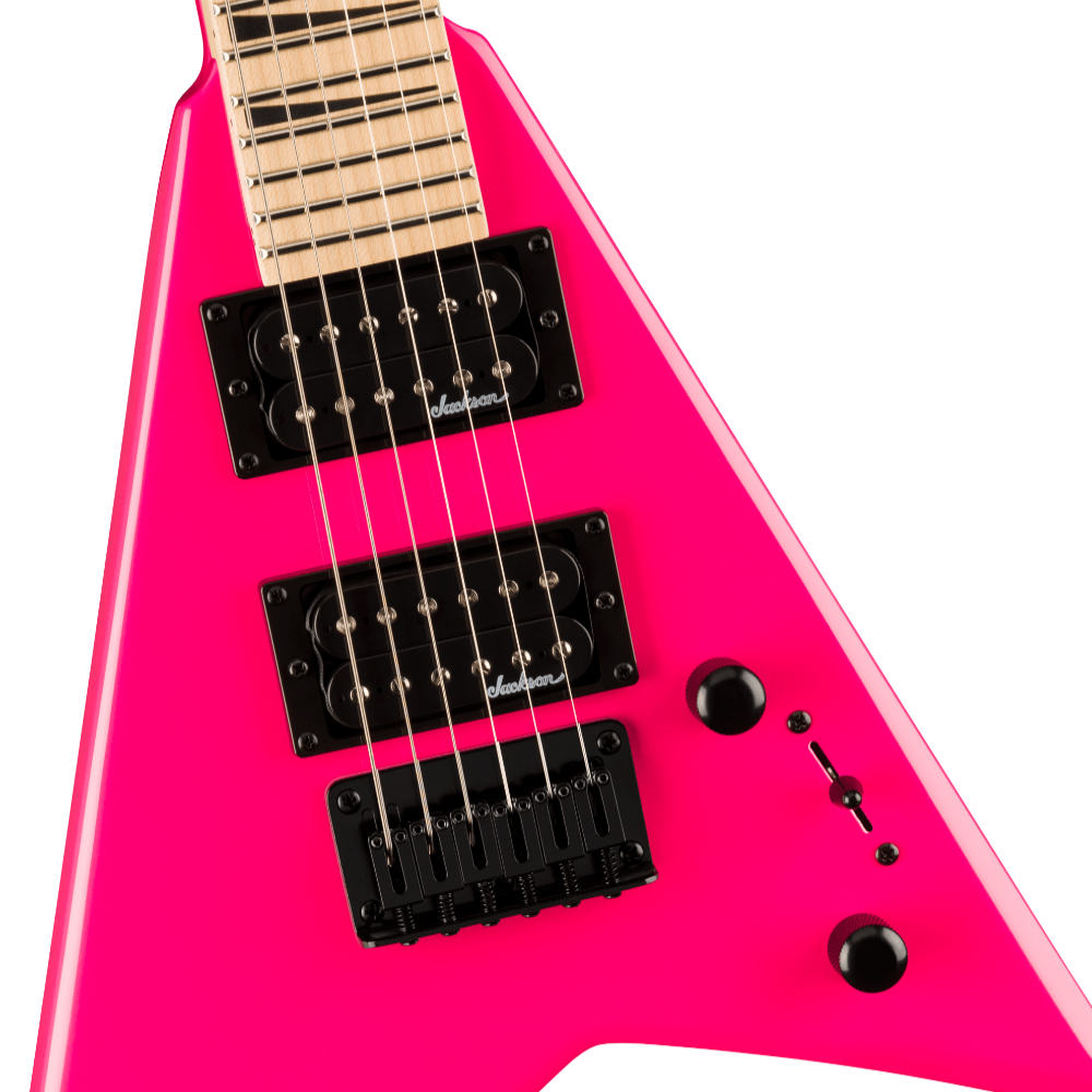 Jackson ジャクソン JS Series Rhoads Minion JS1X MF Neon Pink エレキギター ボディアップ画像