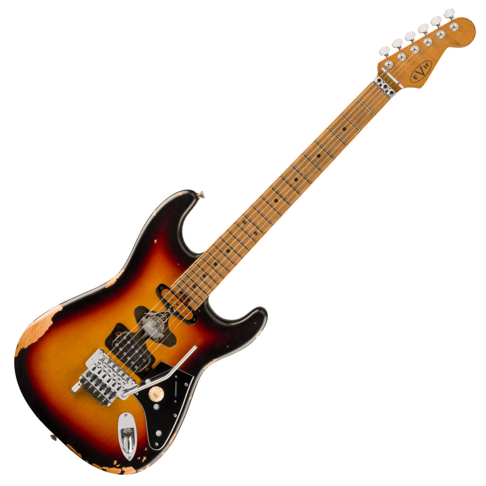 EVH イーブイエイチ EVH Limited Edition Frankenstein Relic Series Maple Fingerboard Vintage Sunburst