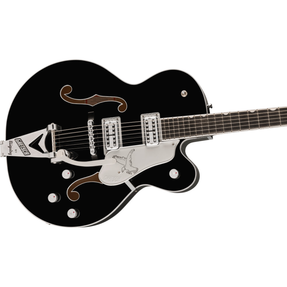 GRETSCH グレッチ Falcon Hollow Body with String-Thru Bigsby and Chrome Hardware Ebony Fingerboard Black エレキギター ボディトップ