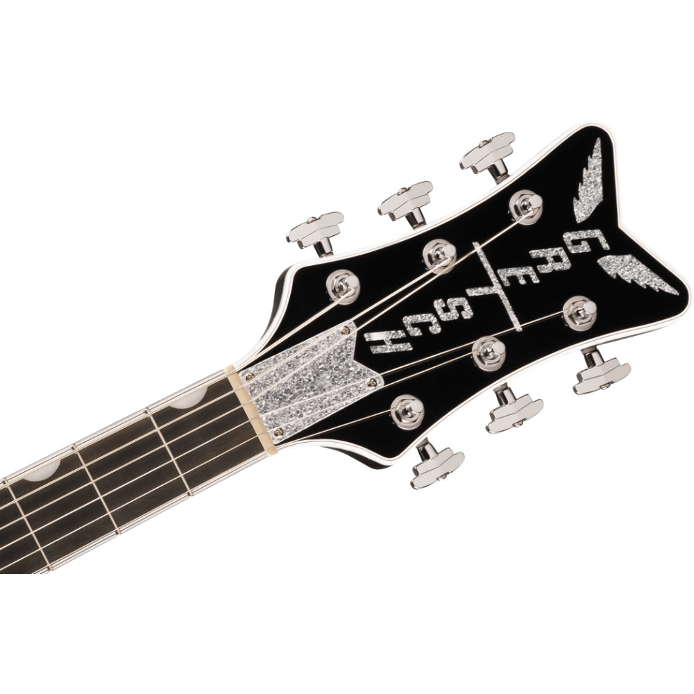 GRETSCH グレッチ Falcon Hollow Body with String-Thru Bigsby and Chrome Hardware Ebony Fingerboard Black エレキギター ヘッド表