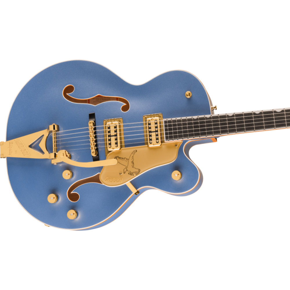 GRETSCH グレッチ Falcon Hollow Body with String-Thru Bigsby and Gold Hardware Ebony Fingerboard Cerulean Smoke エレキギター ボディトップ