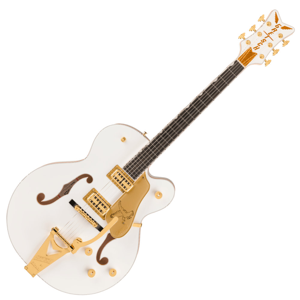 GRETSCH グレッチ Falcon Hollow Body with String-Thru Bigsby and Gold Hardware Ebony Fingerboard White エレキギター