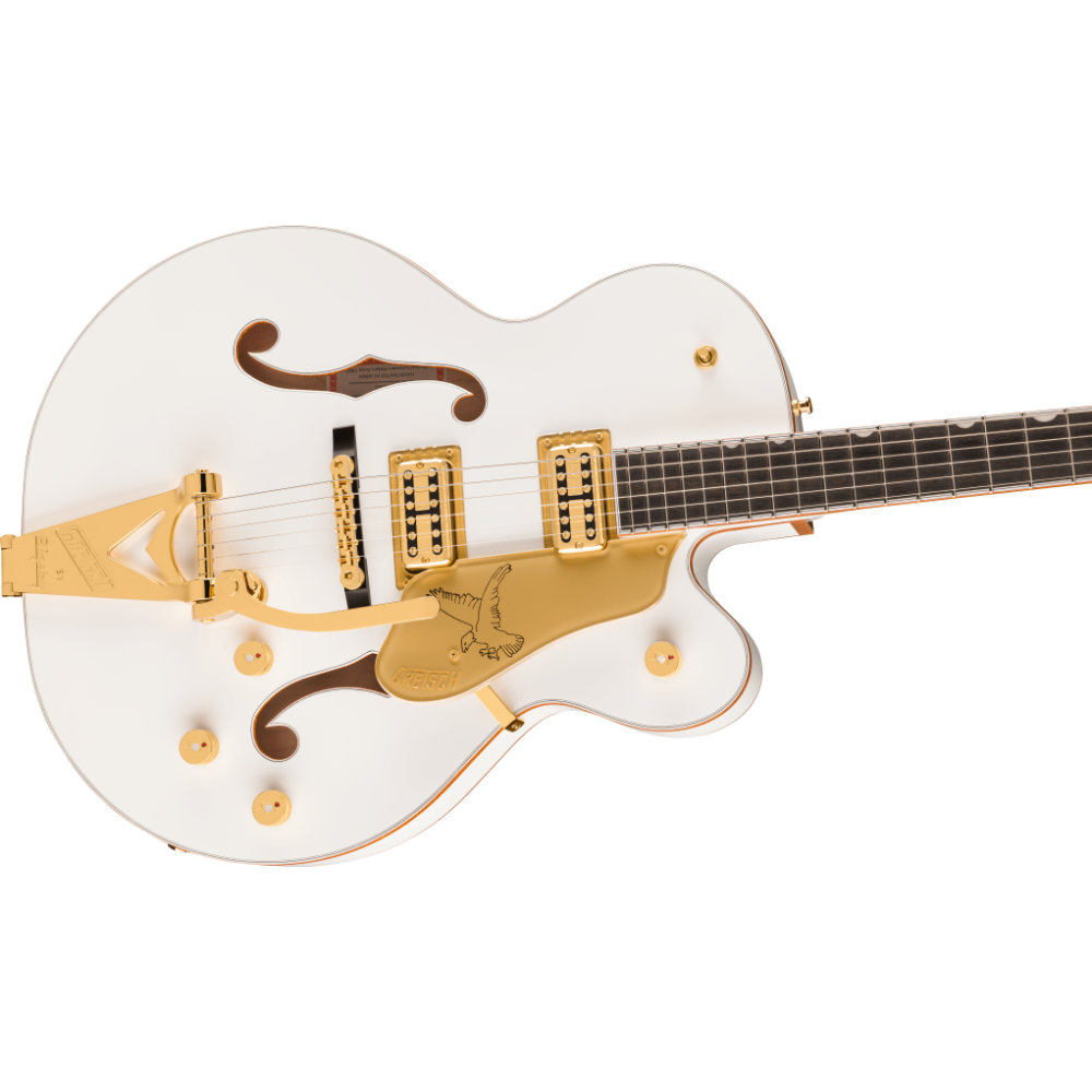 GRETSCH グレッチ Falcon Hollow Body with String-Thru Bigsby and Gold Hardware Ebony Fingerboard White エレキギター トップ