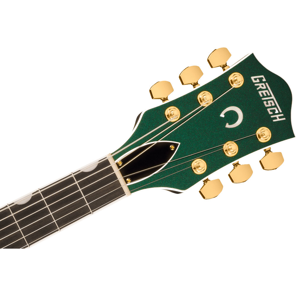 GRETSCH グレッチ Nashville Hollow Body with String-Thru Bigsby and Gold Hardware Ebony Fingerboard Cadillac Green エレキギター ヘッド表