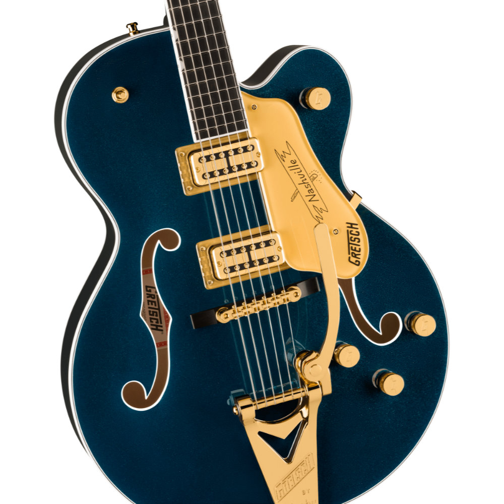 GRETSCH グレッチ Nashville Hollow Body with String-Thru Bigsby and Gold Hardware Ebony Fingerboard Midnight Sapphire エレキギター ボディトップ