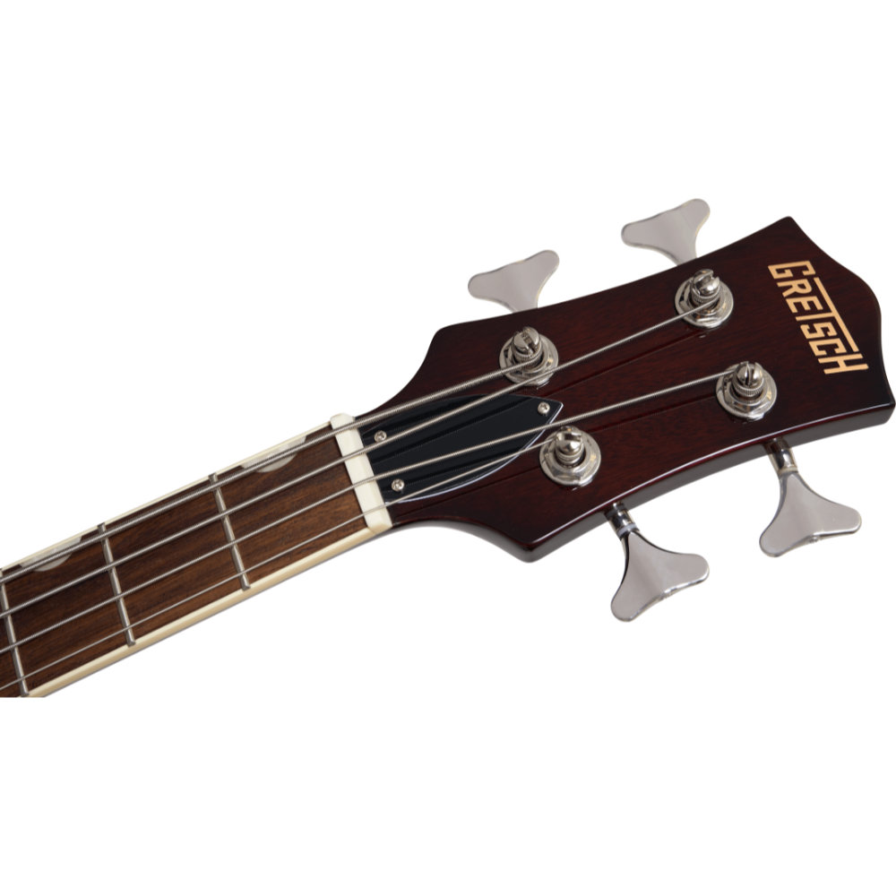 GRETSCH グレッチ Streamliner Jet Club Bass Single-Cut Laurel Fingerboard Walnut Stain ヘッド表