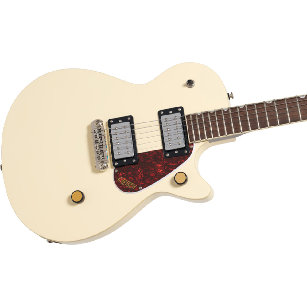 GRETSCH グレッチ Streamliner Jet Club Single-Cut with Wraparound Laurel Fingerboard Vintage White エレキギター トップ