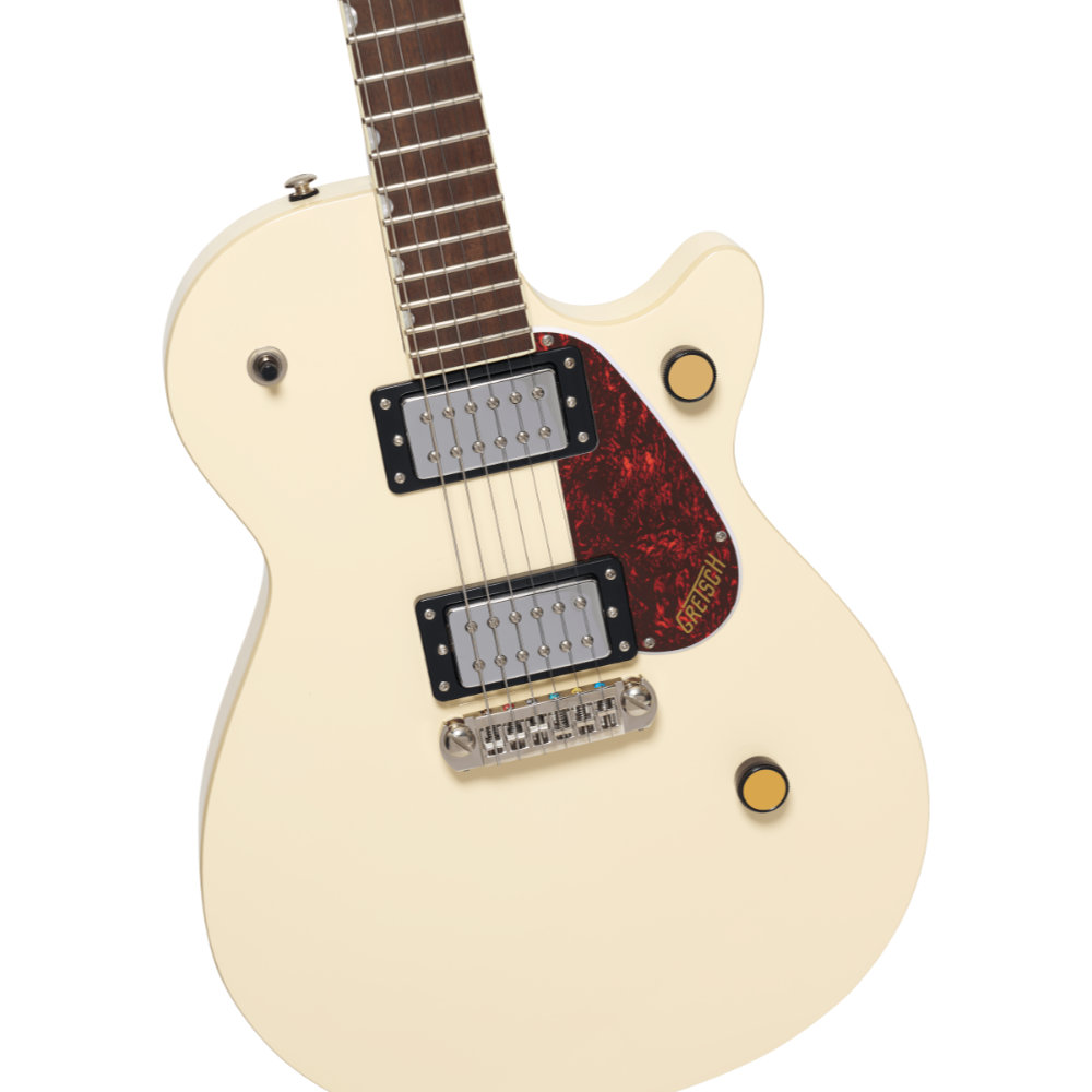 GRETSCH グレッチ Streamliner Jet Club Single-Cut with Wraparound Laurel Fingerboard Vintage White エレキギター ピックアップ、ブリッジ