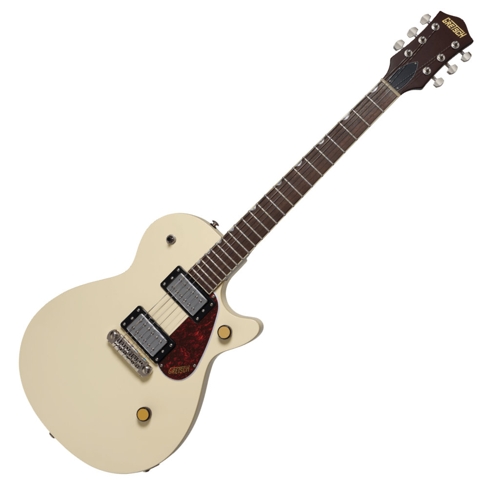 GRETSCH グレッチ Streamliner Jet Club Single-Cut with Wraparound Laurel Fingerboard Vintage White エレキギター トップ、サイド