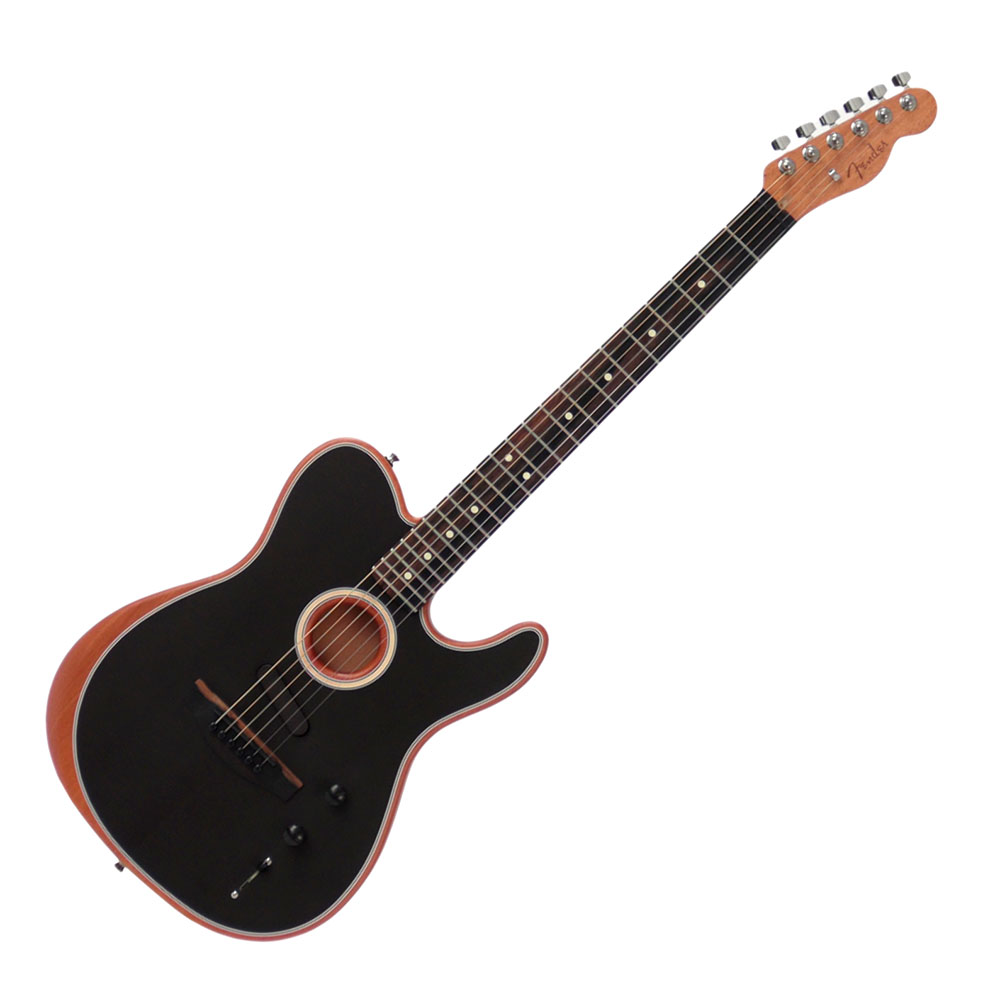 Fender フェンダー American Acoustasonic Telecaster Black エレクトリックアコースティックギター エレアコギター アウトレット