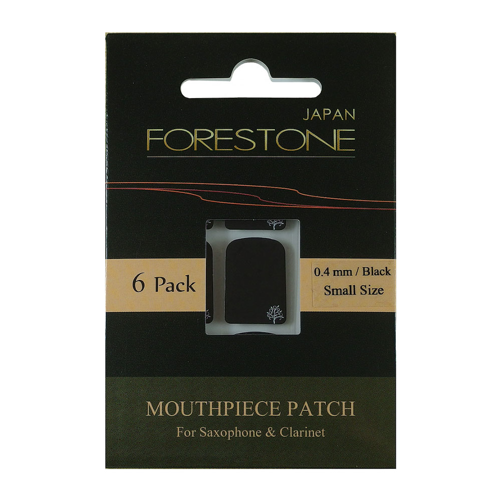 Forestone フォレストーン Mouthpiece Patch Black Small 0.4mm マウスピースパッチ 6枚入り