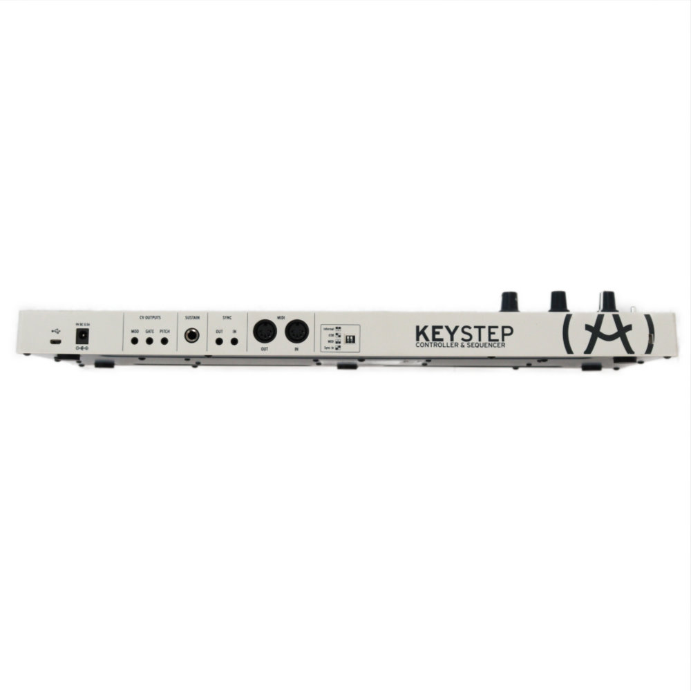 【中古】 MIDIキーボード ARTURIA KeyStep 入出力端子側サイド