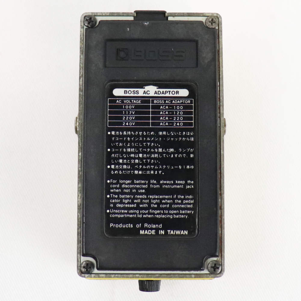 【中古】ターボオーバードライブ エフェクター BOSS OD-2 TURBO OverDrive ボス ギターエフェクター 裏面