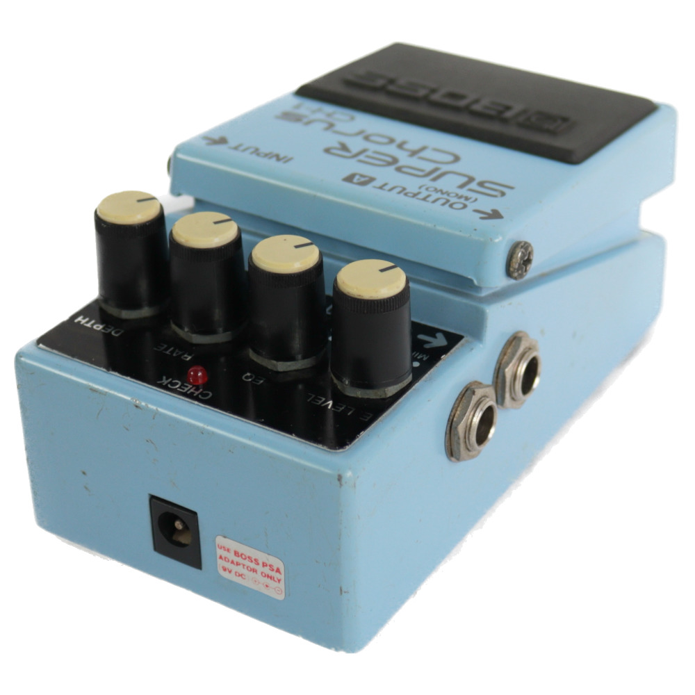 【中古】スーパーコーラス エフェクター BOSS CH-1 Super Chorus ギターエフェクター コーラス 本体画像 斜め 1