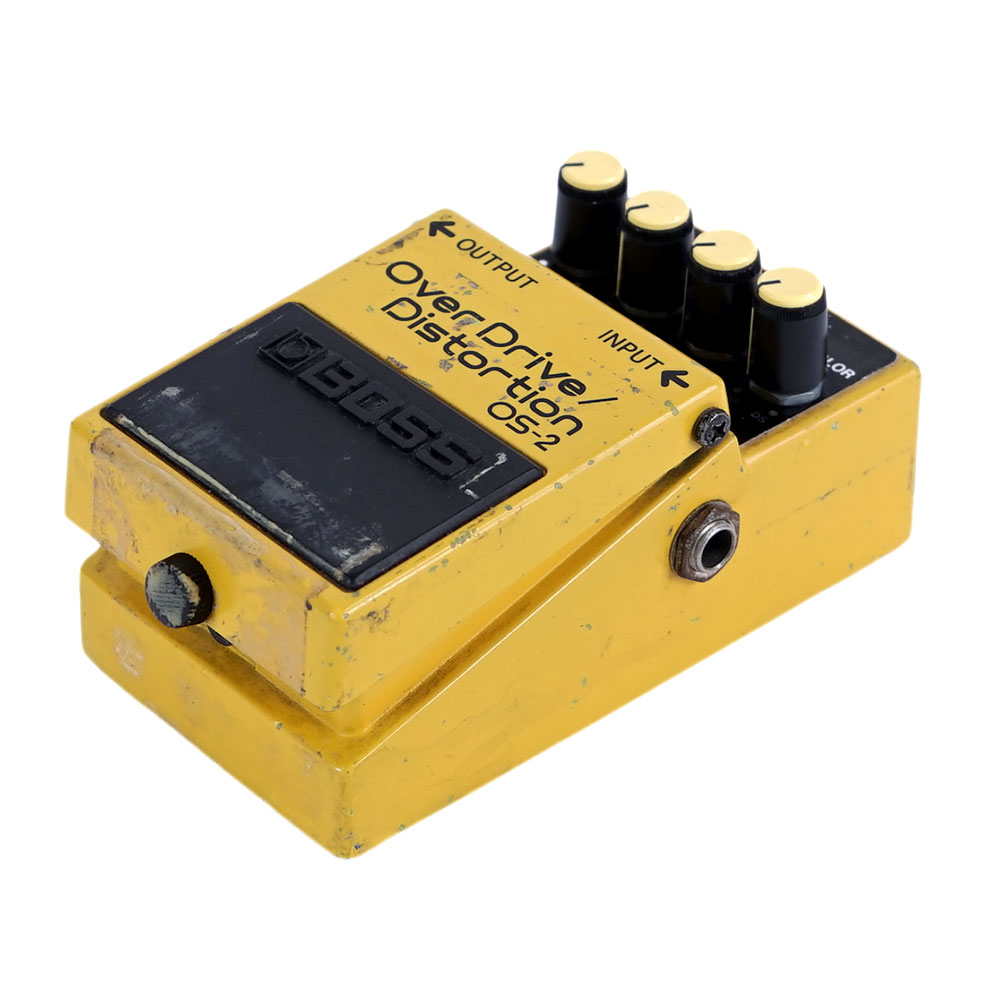 【中古】オーバードライブ ディストーション エフェクター BOSS OS-2 OverDrive Distortion ギターエフェクター 全体