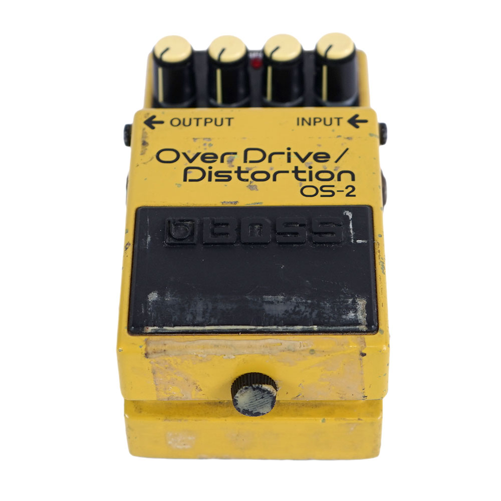 【中古】オーバードライブ ディストーション エフェクター BOSS OS-2 OverDrive Distortion ギターエフェクター 全面