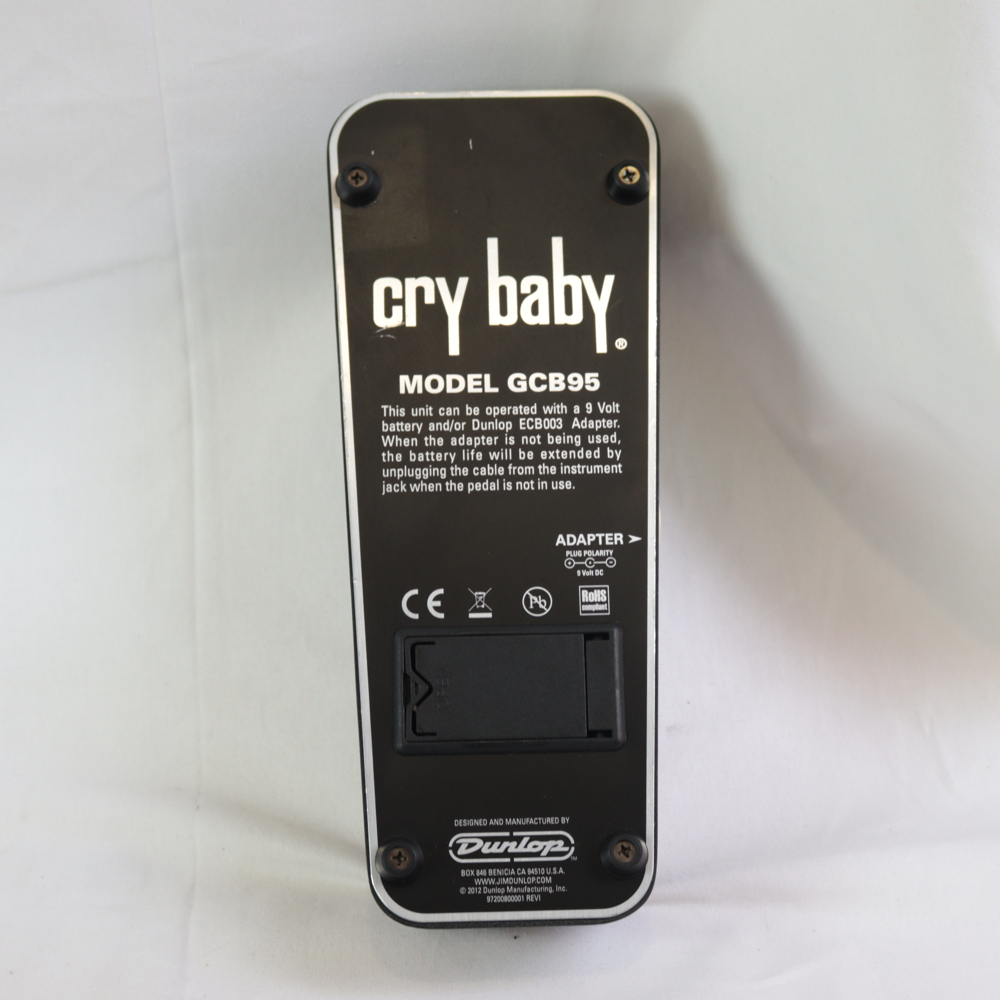 【中古】 ワウ エフェクター JIM DUNLOP Cry Baby GCB95 ワウペダル 裏面画像