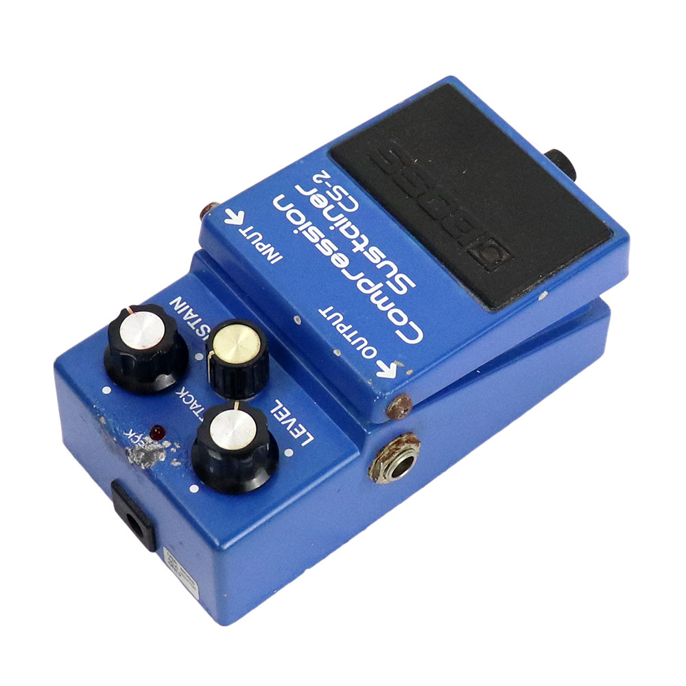 【中古】 コンプレッサー エフェクター BOSS CS-2 Made in Japan Compression Sustainer ギターエフェクター 全体