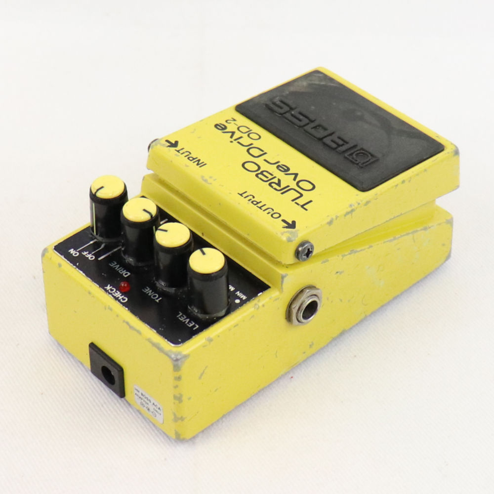 【中古】ターボオーバードライブ エフェクター BOSS OD-2 TURBO OverDrive ボス ギターエフェクター 側面