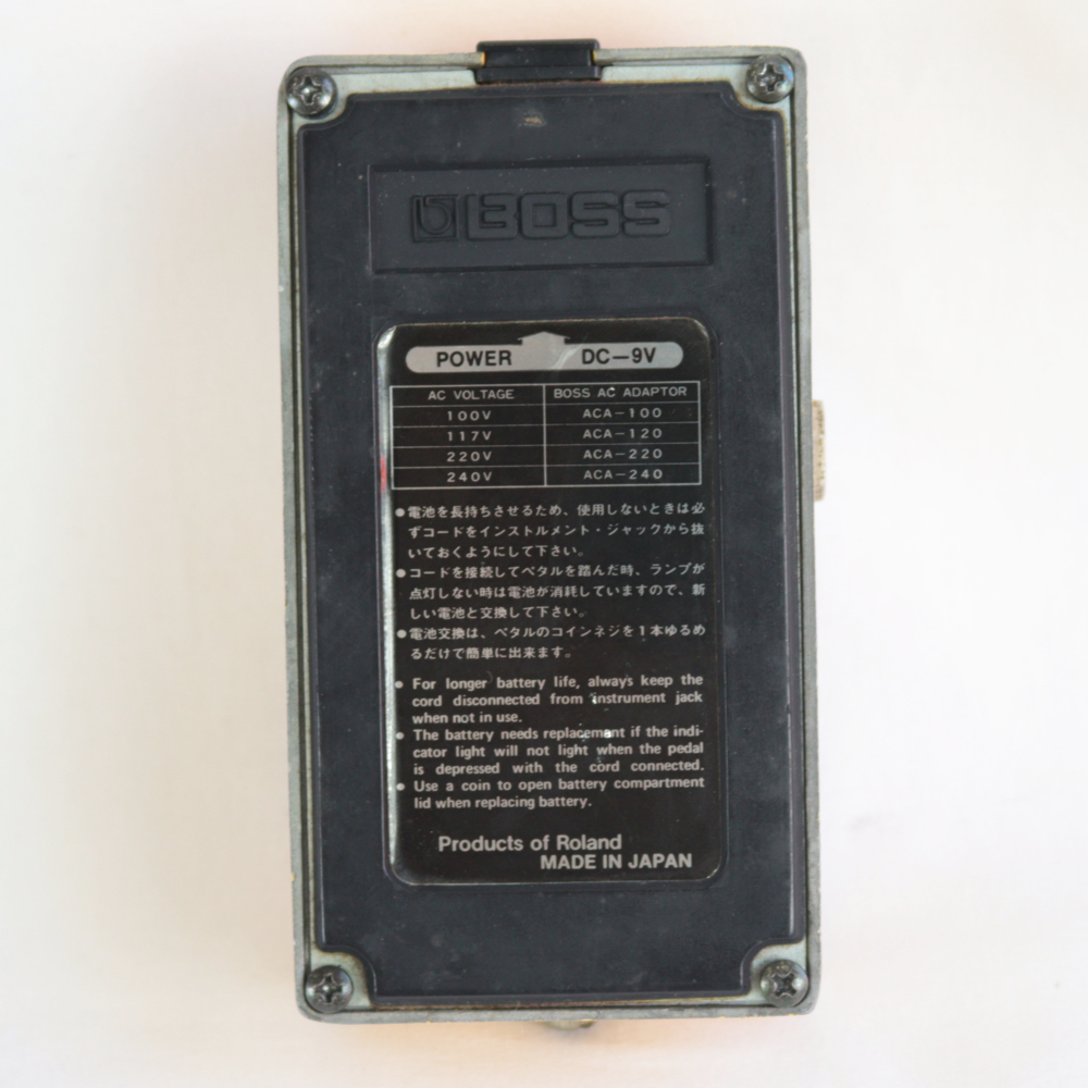 【中古】 オーバードライブ エフェクター BOSS OD-1 Over Drive Silver Screw 銀ネジ ギターエフェクター 裏面画像