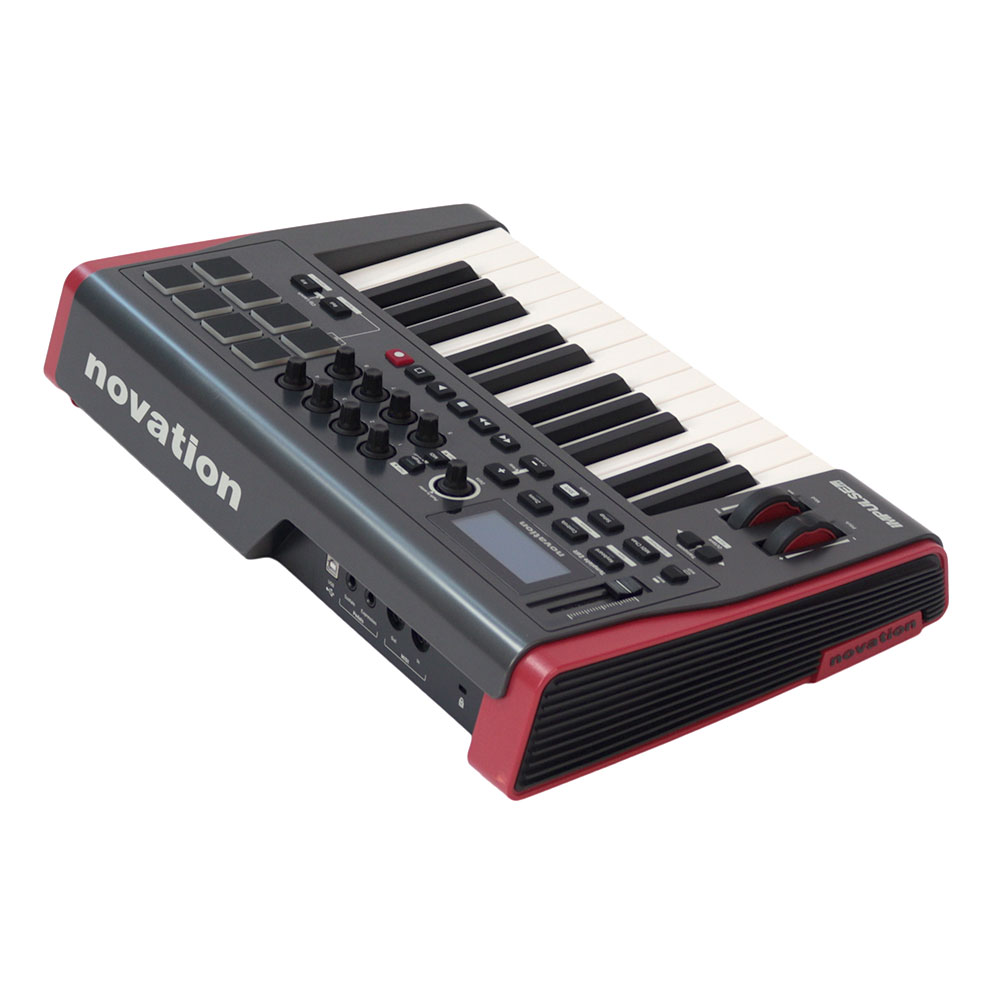 【中古】 novation IMPULSE 25 MIDIコントローラー キーボード 全体