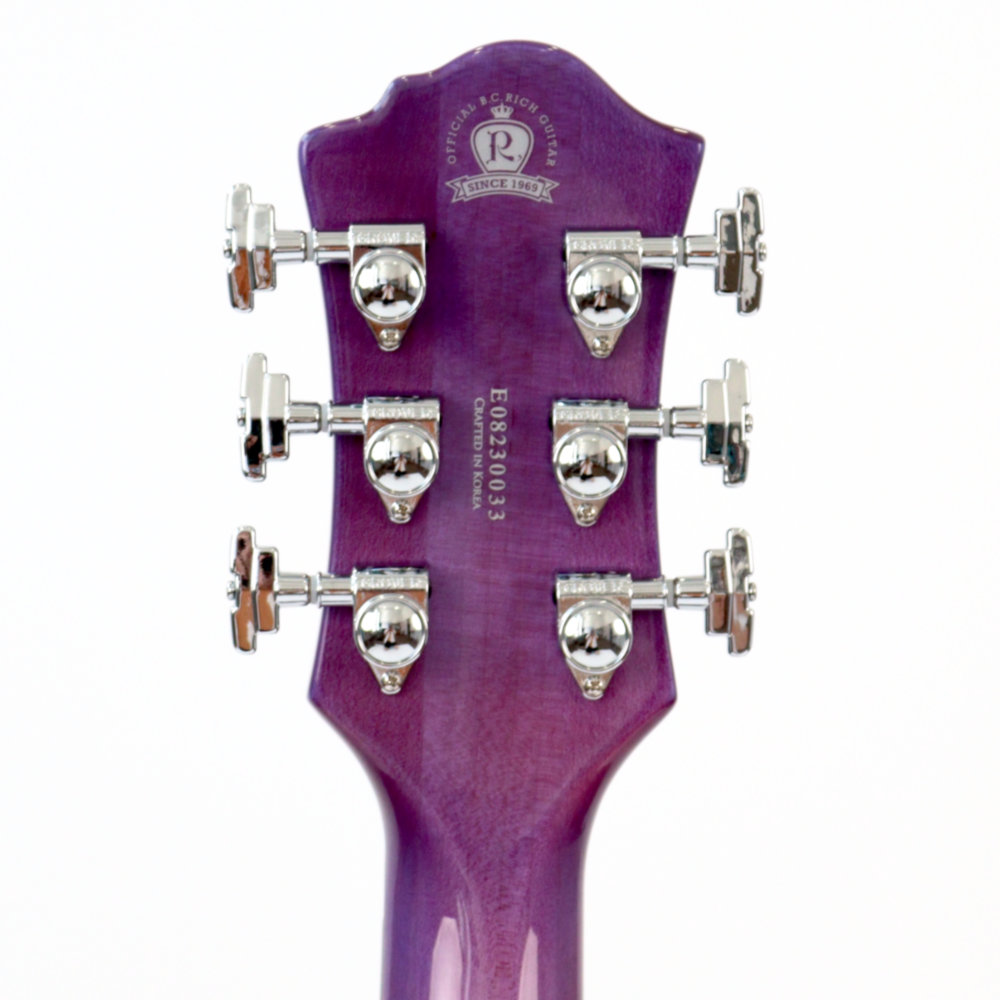 B.C.Rich Mockingbird モッキンバード Legacy ST with Floyd Rose Transparent Purple エレキギター ヘッド裏