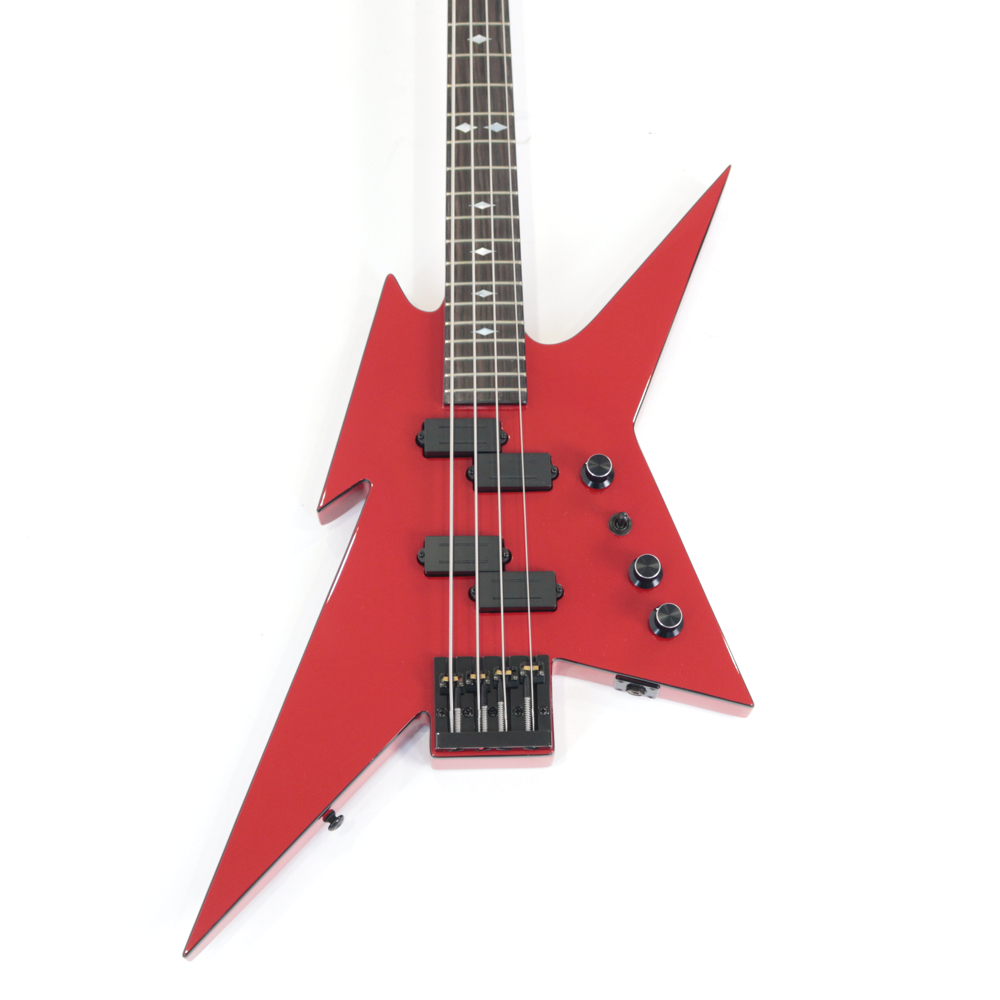 B.C.Rich IRONBIRD MK1 LEGACY SERIES BASS Gloss Red エレキベース アウトレット ボディトップ画像