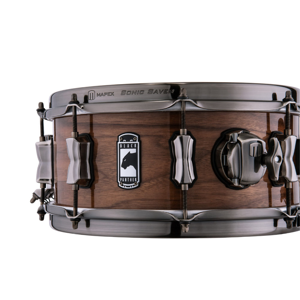 MAPEX メイペックス BPNWN2550LXN Goblin 12 x 5.5 High-Gloss Natural Walnut Finish スネアドラム ロゴ